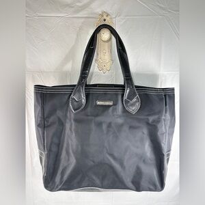 Nine West large black tote bag with double handles